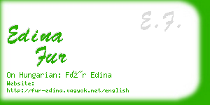 edina fur business card